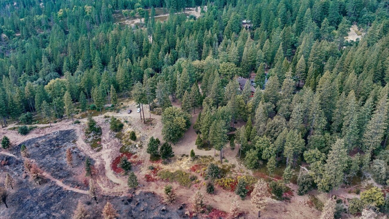 An outpost on top of a rocky hill